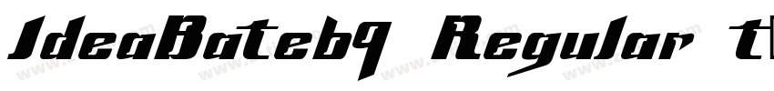 IdeaBate69 Regular t字体转换